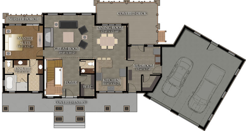 Living space: 1,550 Sq.ft. Main Floor